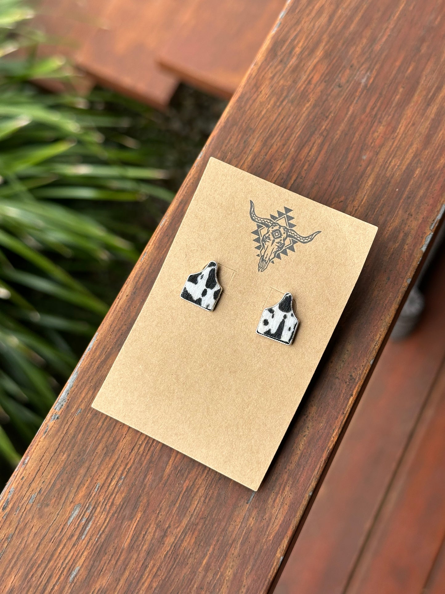 Cowhide Tag Studs