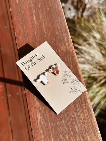 Cowhide Cattle Studs
