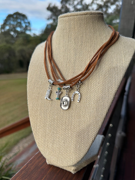 Suede Stacked Choker